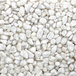 Steinteppich Marmor Kies Farbe - Bianco-Carrara 2-4mm